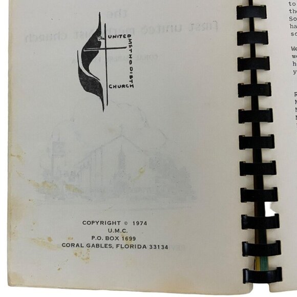 Coral Gables FL First United Methodist Church Cooking Around in Circles Vtg 1974 - Picture 5 of 15